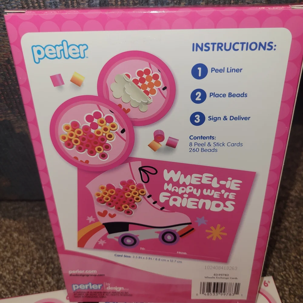 Perler Peel & Stick Card Kit 4 Boxes